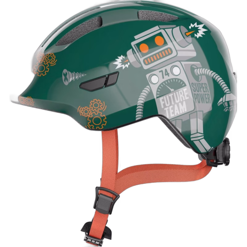 ABUS Smiley Hjälm, Green Robo, 50-55