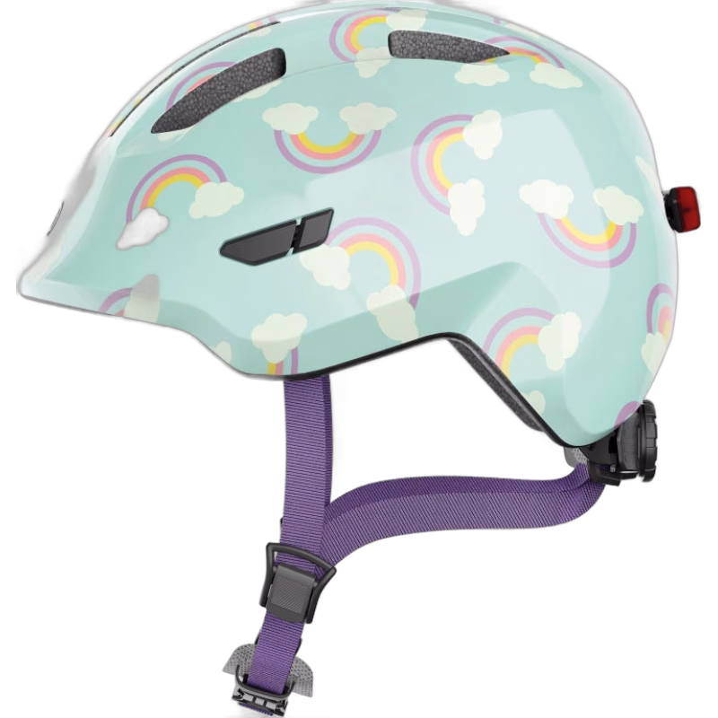 ABUS Smiley Led Hjälm, Blue Rainbow, 45-50