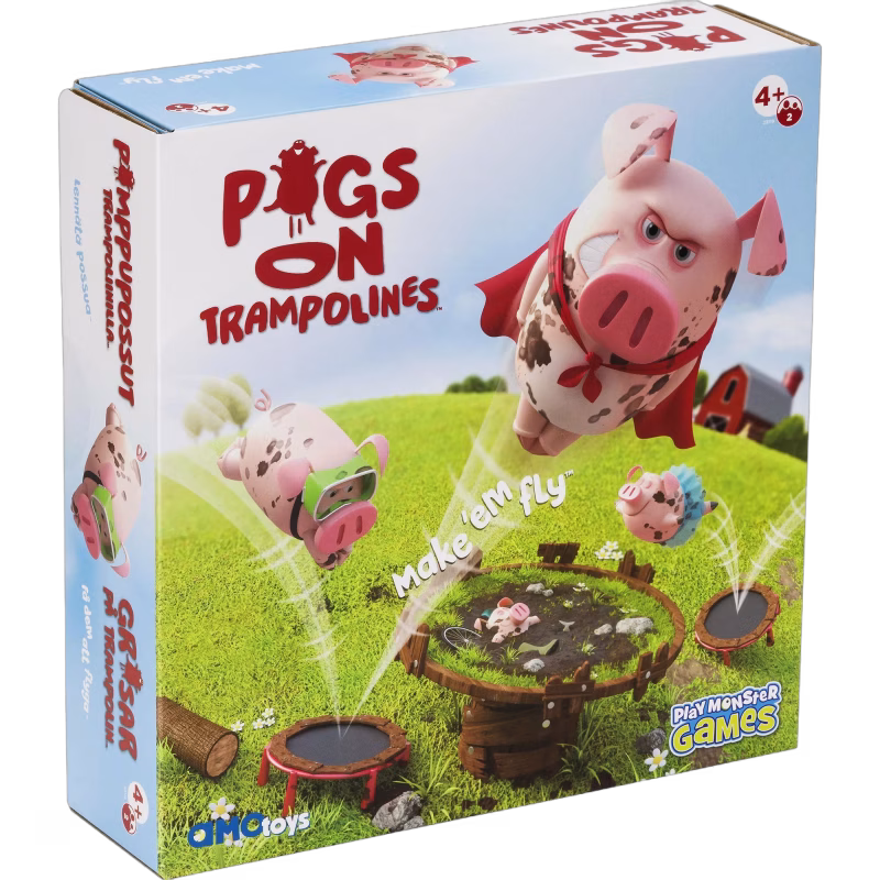 AMO Toys Pigs on Trampolines Spel