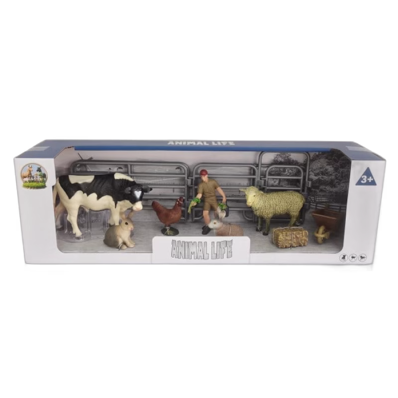 Animal Life Bongårdsdjur och tillbehör 6 st