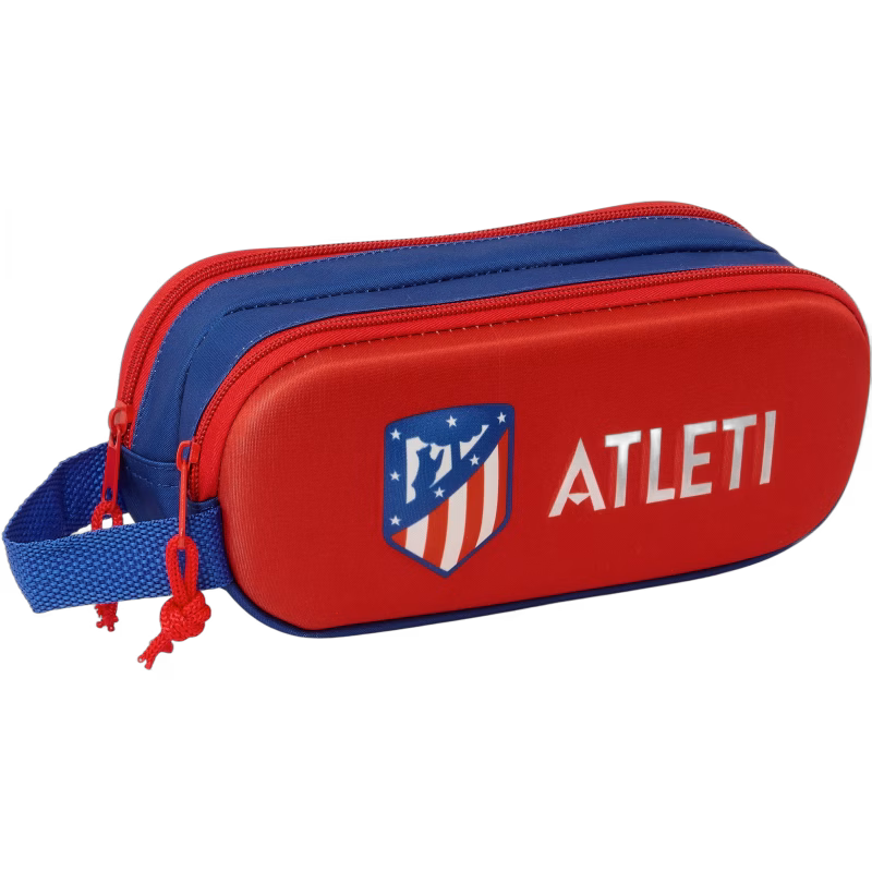AtleticoMadrid 3D Dubbelpennfodral Atleti, Röd