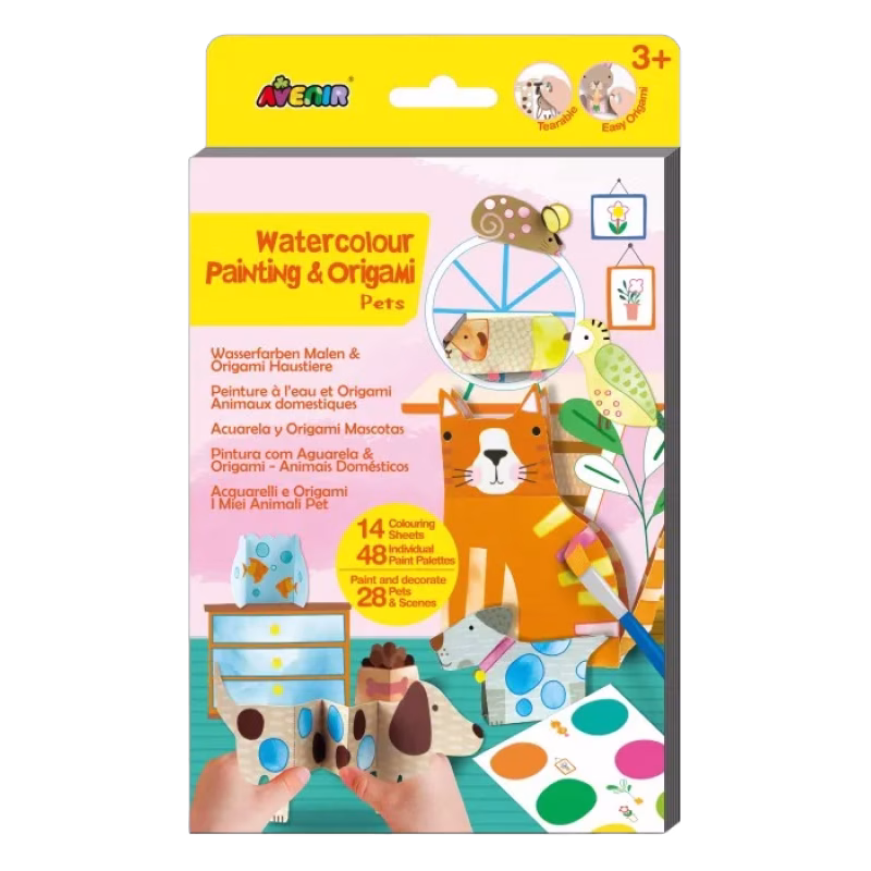 Avenir Origami & vattenmålning (Husdjur)