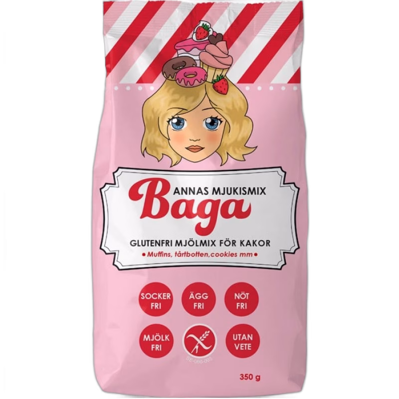 Baga Annas Glutenfri Mjukismix 350g