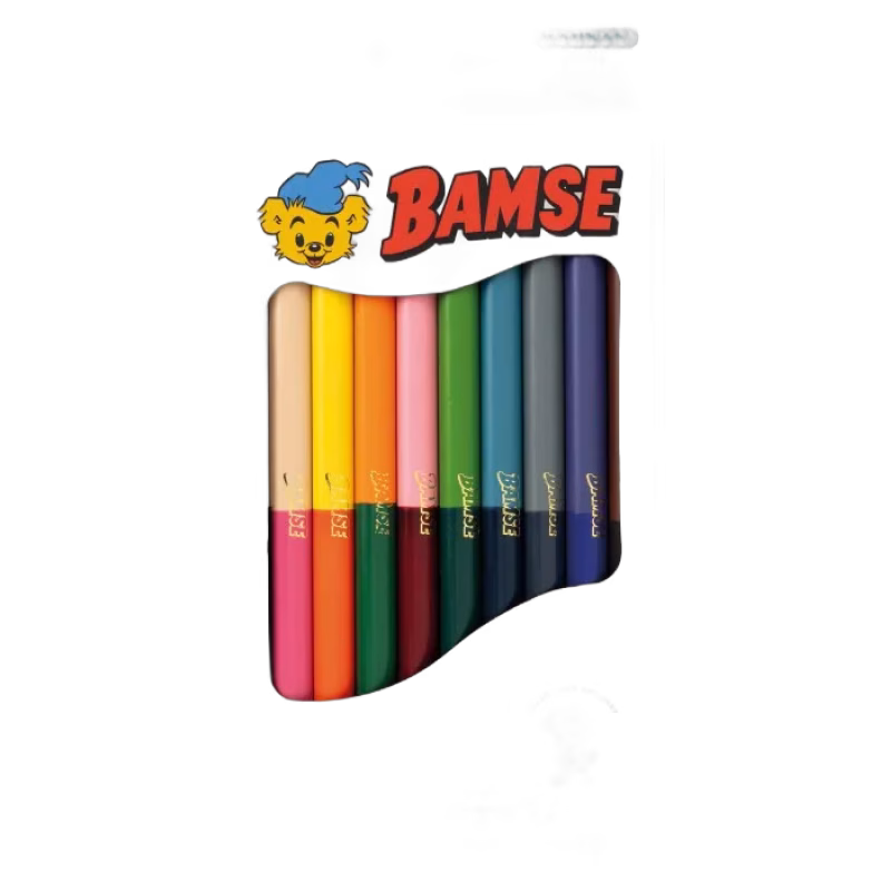 Bamse Duoträfärgpennor 10 st