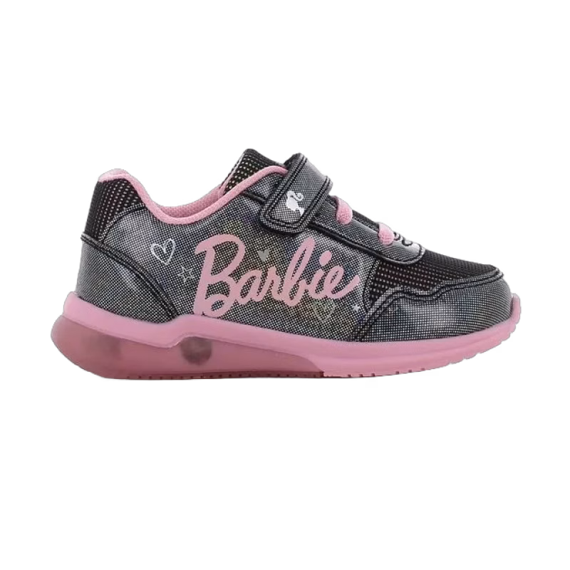 Barbie Blinkande Sneakers, Svart/Rosa, 27