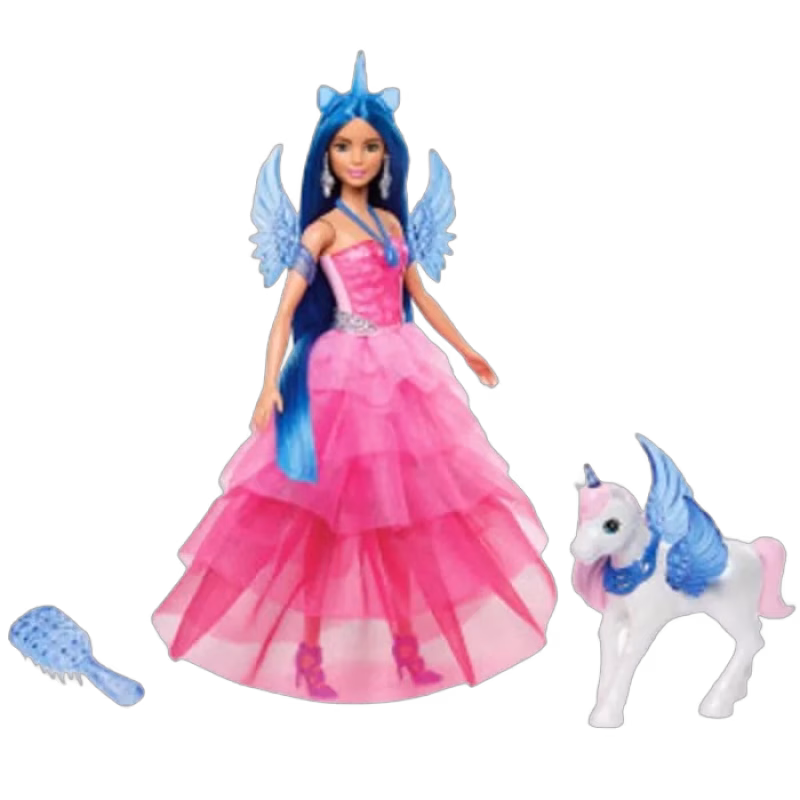 Barbie Touch of Magic Sapphire Alicorn Docka