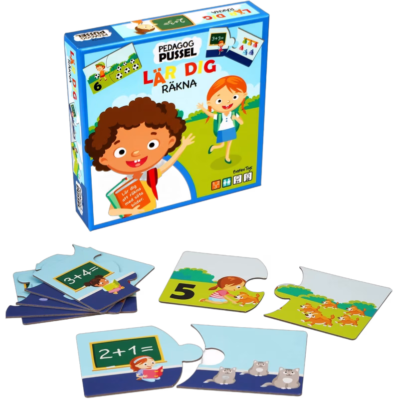 Barbo Toys Pedagog Pussel Lär dig räkna 20 Bitar