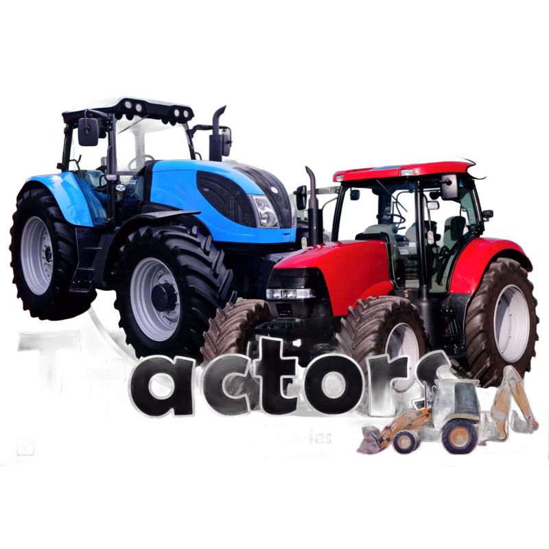 Barbo Toys Stort Golvpussel Traktor 3-i-1