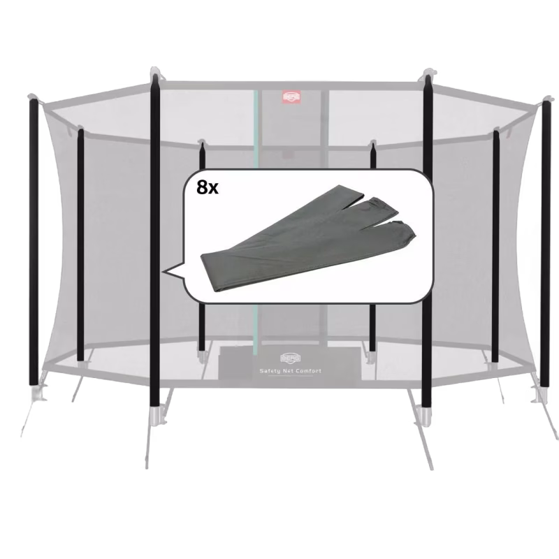 BERG Reservdel Safety Net Comfort Stolpvaddering 197 cm 8 st