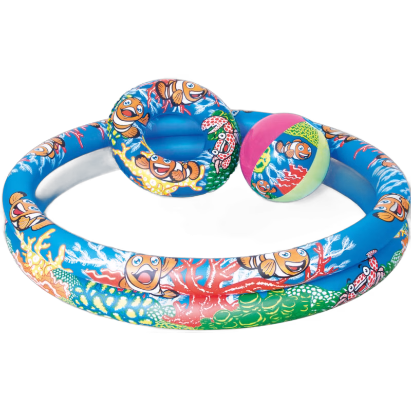 Bestway Pool 122x20 cm med badboll & badring
