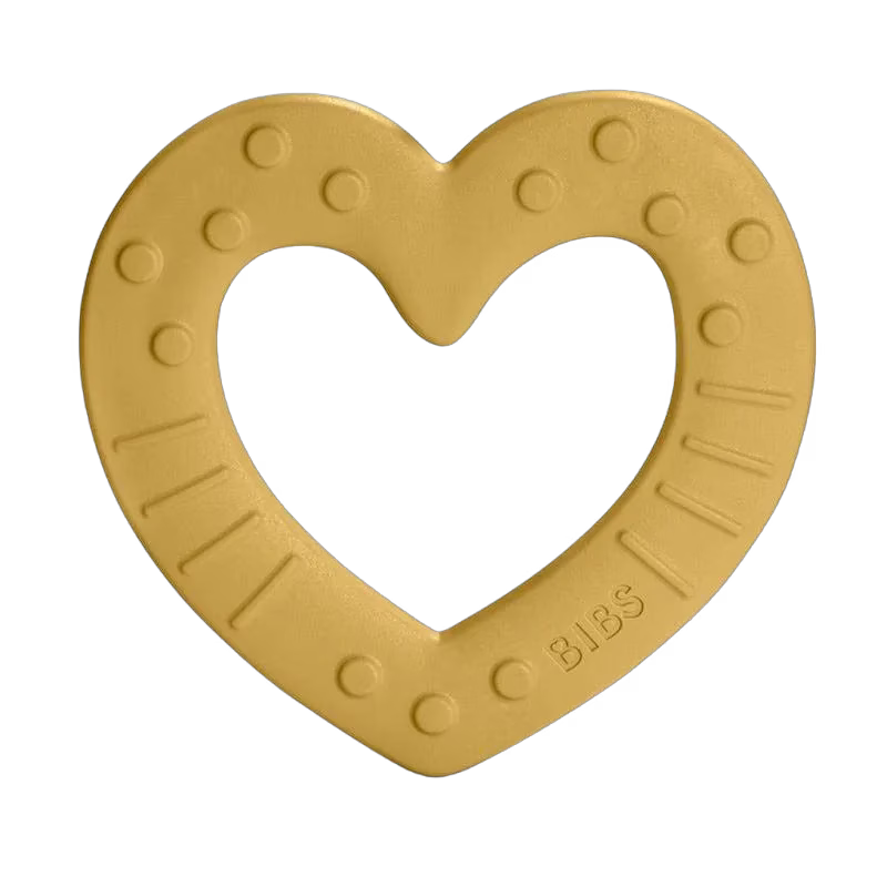 BIBS bitleksak hjärta, mustard