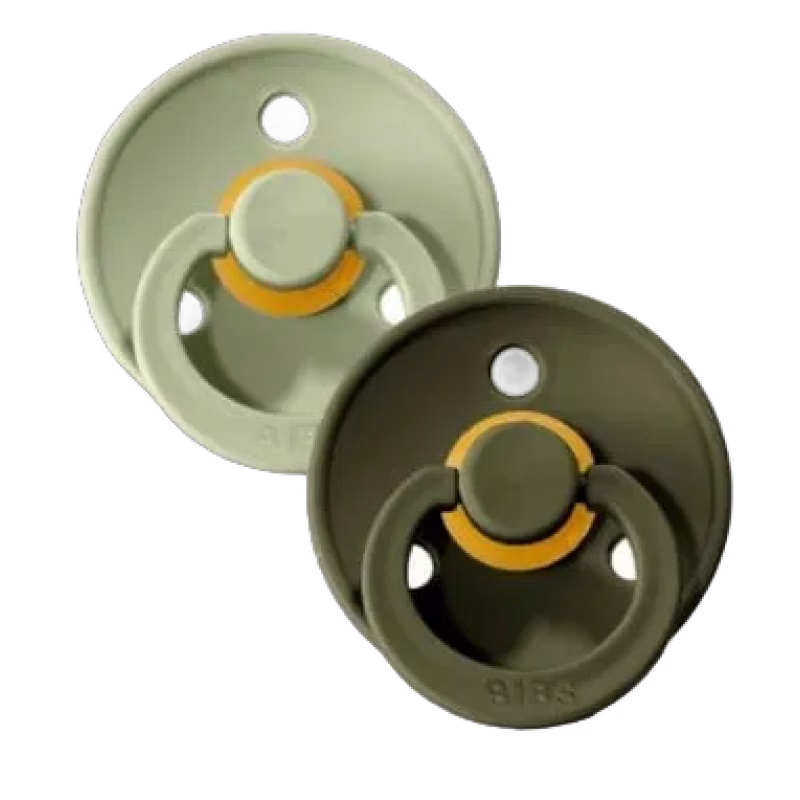 BIBS Colour Latex Napp 2-pack 0-6m (Sage/Hunter Green)