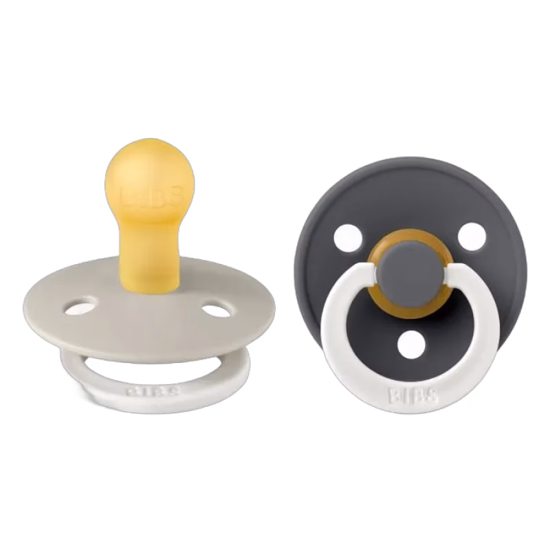 BIBS Colour Latexnapp 2-pack Size 1 (Sand Glow/Iron Glow)