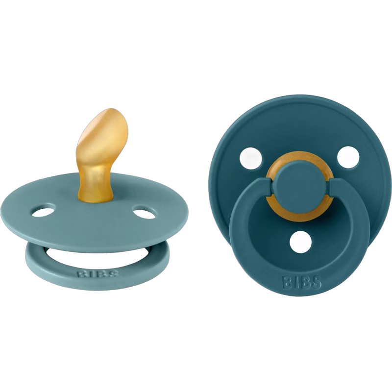 BIBS Colour Nappar 2-Pack Latex Stl 1 Anatomisk, Island Sea/Forest Lake