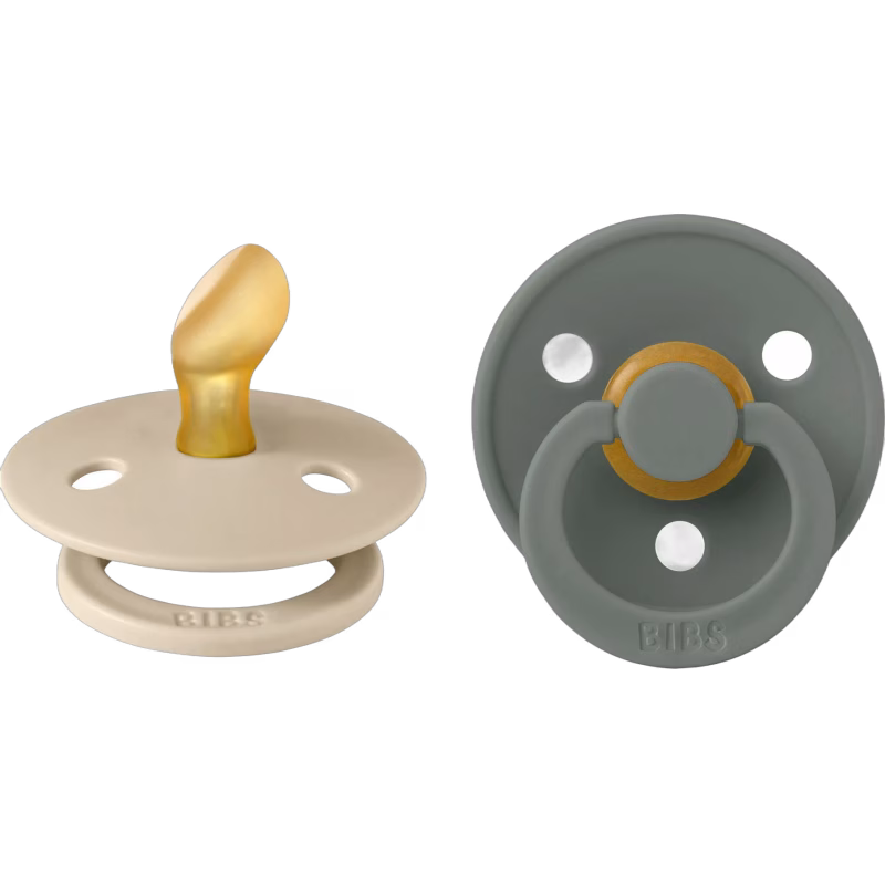 BIBS Colour Nappar 2-Pack Latex Stl 1 Anatomisk, Vanilla/Pine