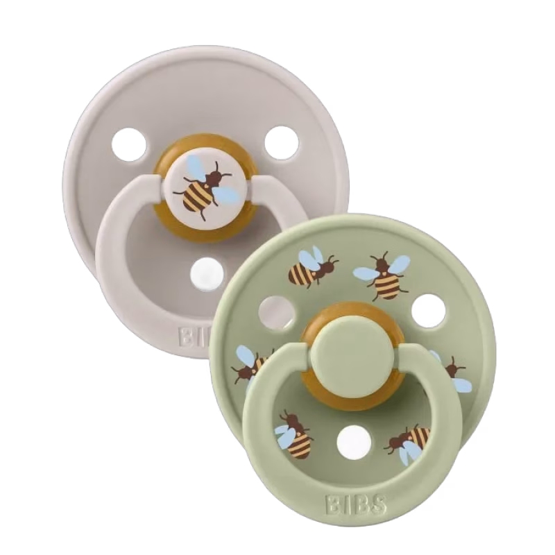 BIBS Colour Studio Latexnapp 2-pack Size 1 Bumblebee (Mushroom Mix)