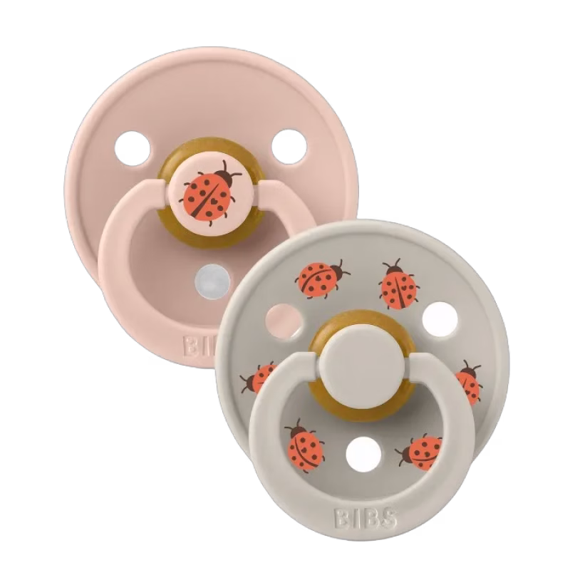 BIBS Colour Studio Latexnapp 2-pack Size 2 Ladybug (Blush Mix)