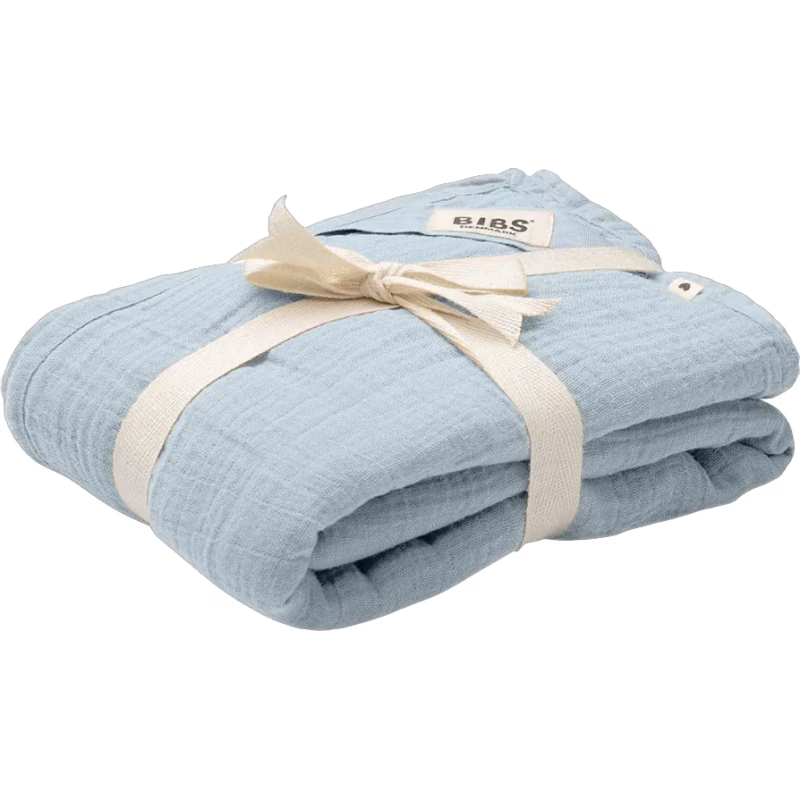 BIBS Cuddle Swaddle Muslinfilt, Baby Blue