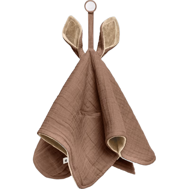 BIBS Kangaroo Snuttefilt, Dark Oak