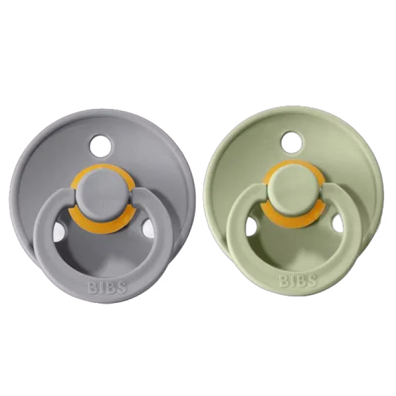 BIBS napp Colour 2-pack 0-6 mån, sage/cloud