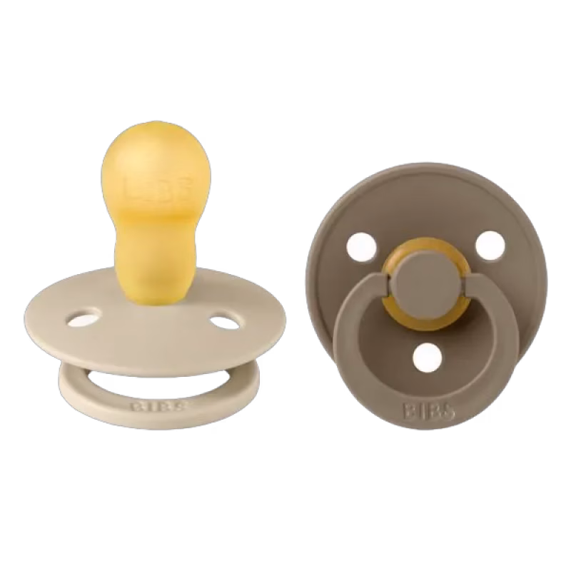 BIBS napp Colour 2-pack 18+ mån, vanilla/dark oak