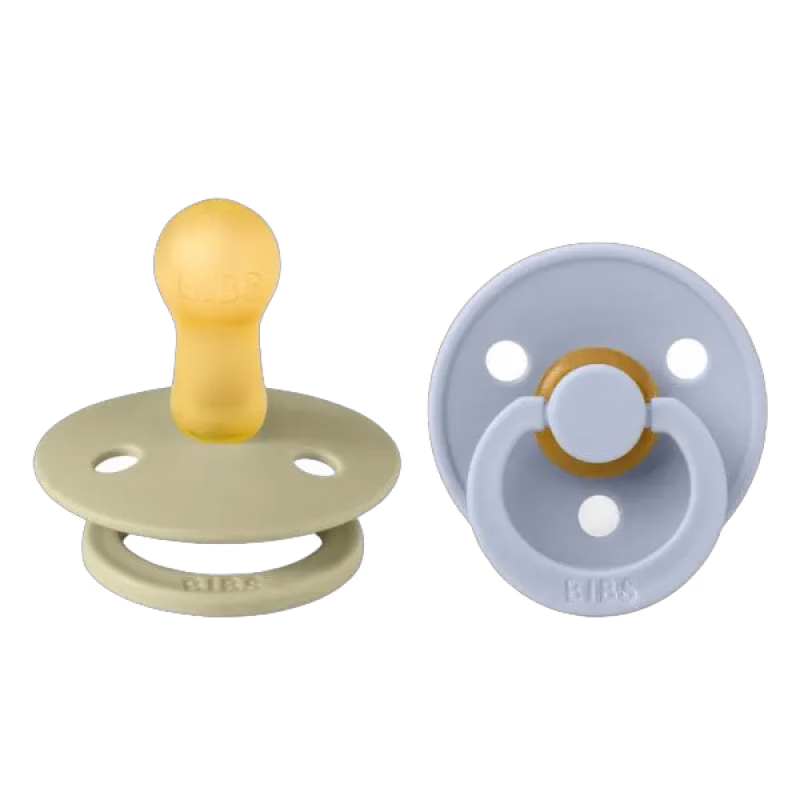 BIBS napp Colour 2-pack 6-18 mån, khaki/dusty blue