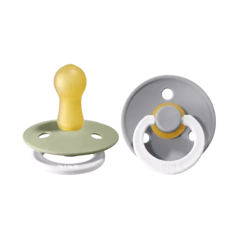 BIBS Napp Colour 2-pack Latex Rund night Sage/Cloud