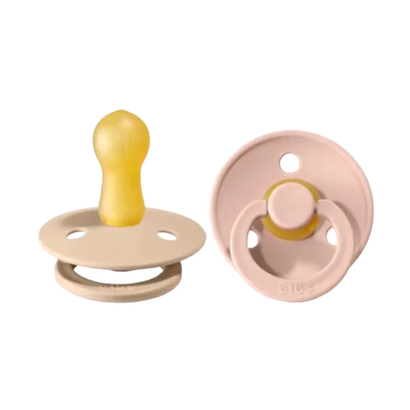 BIBS Napp Colour 2-pack Latex Rund Vanilla/Blush