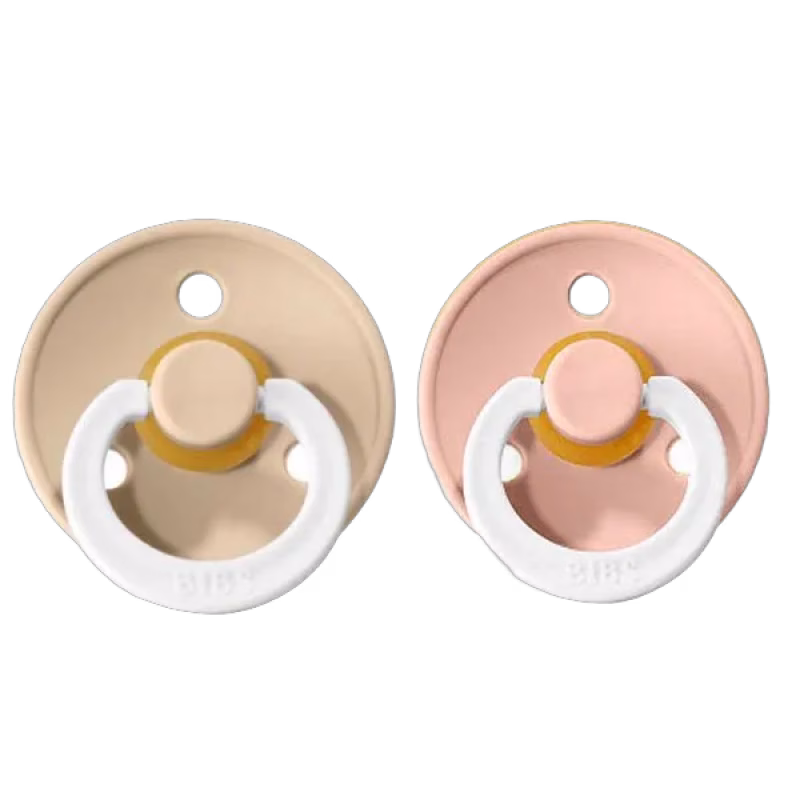 BIBS napp Colour Night 2-pack 0-6 mån, blush/vanilla night