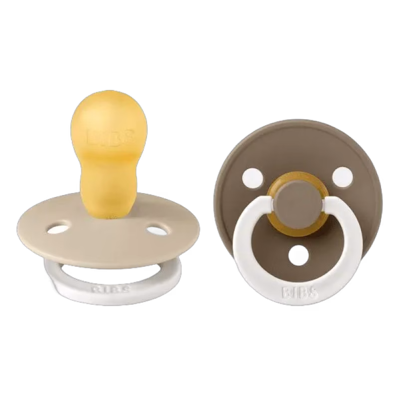 BIBS napp Colour Night 2-pack 18+ mån, vanilla/dark oak nigh
