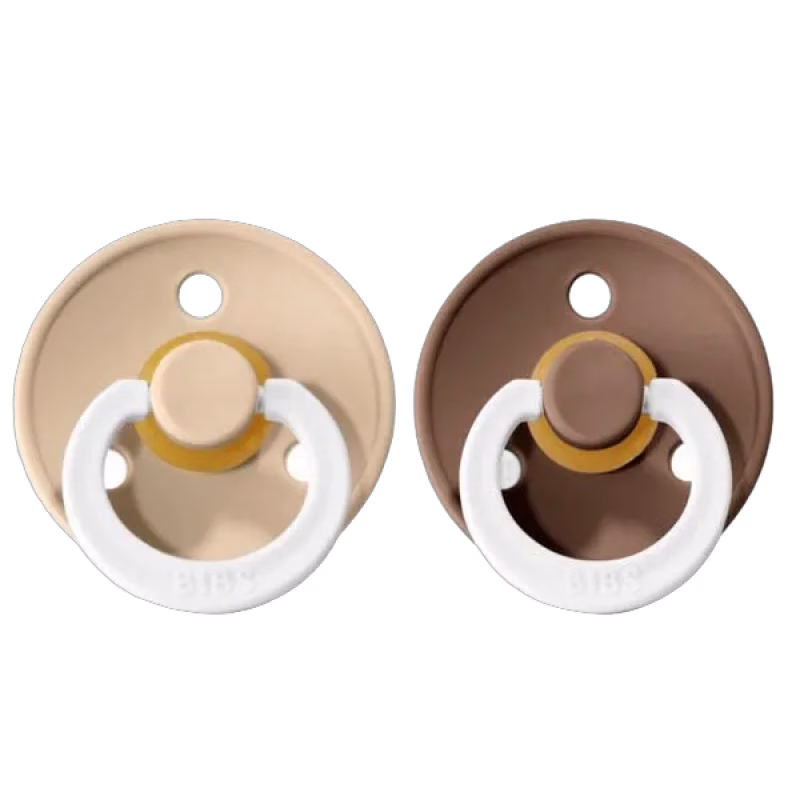 BIBS napp Colour Night 2-pack 6-18 mån, vanilla/dark oak night