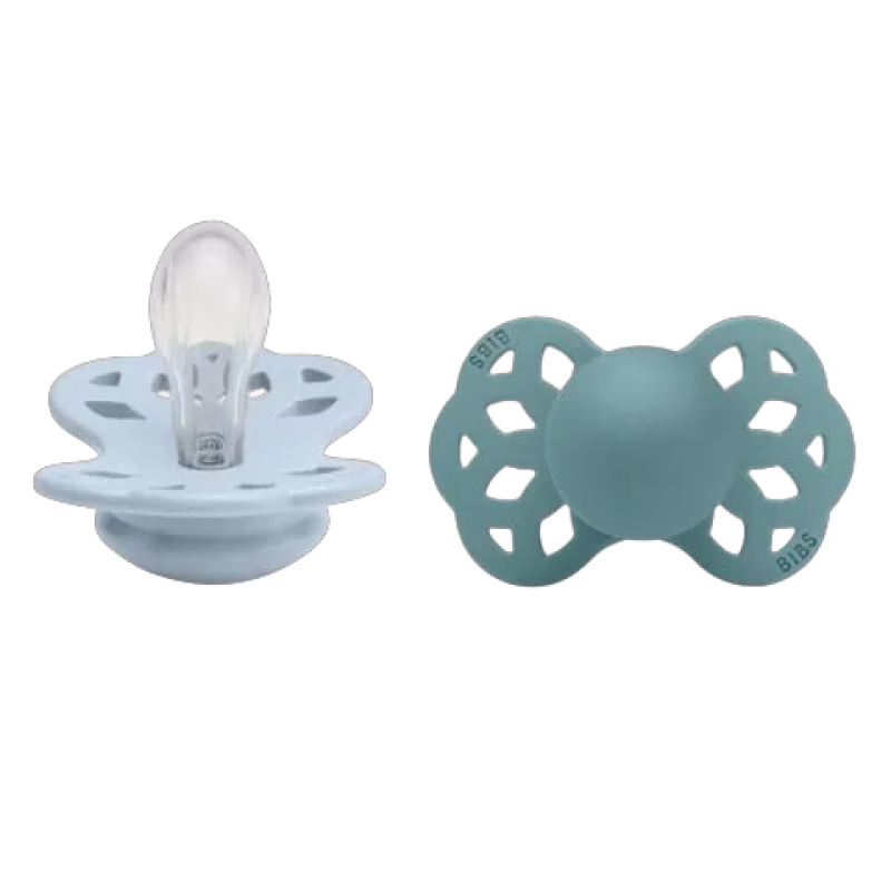 BIBS Nappar Infinity 2-pack Silikon symmetrisk Blue/Island Sea