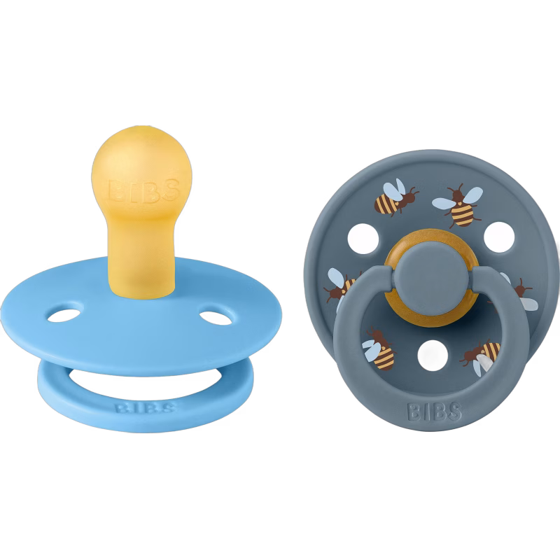 BIBS Studio Colour Bumblebee Napp 2-Pack Latex Stl 1, Breeze