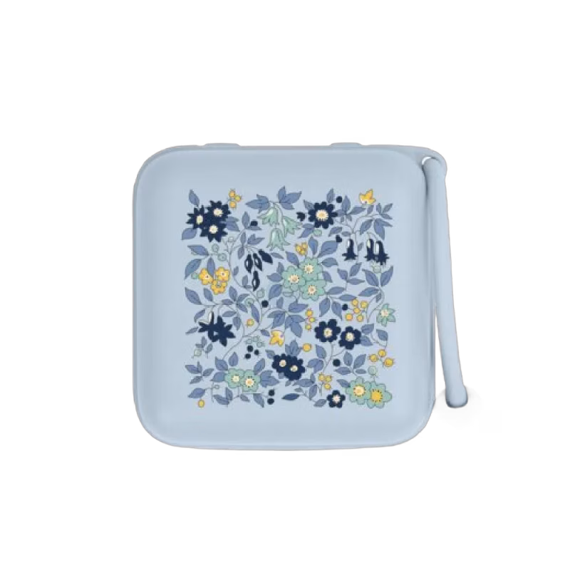 BIBS X LIBERTY Napplåda Chamomile Lawn Baby Blue