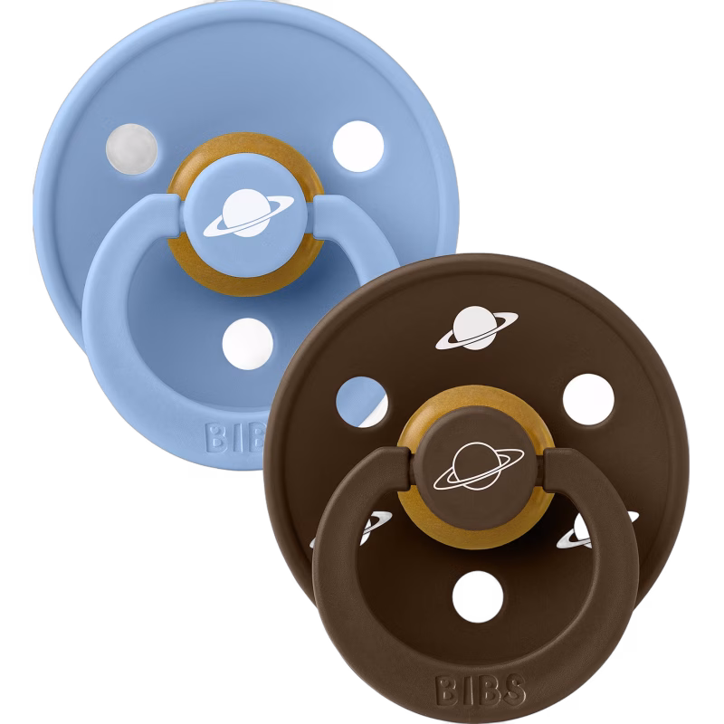 BIBS x Planet Nusa Colour Nappar 2-Pack Latex Stl 2, Sky Blue Mix