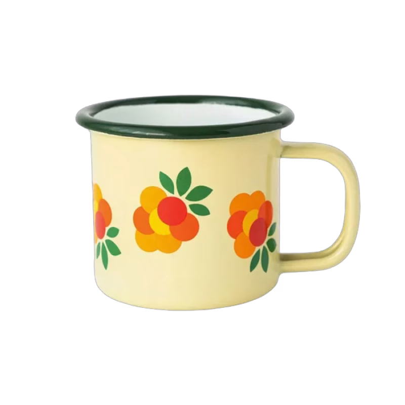 BLAFRE Mugg Emalj 250 ml Hjortron