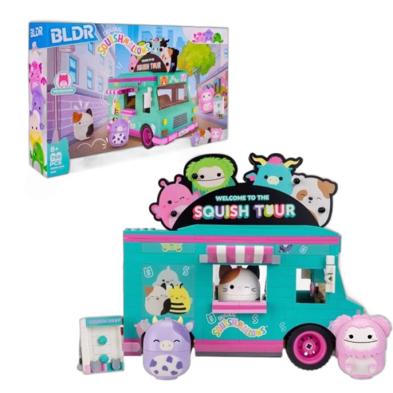 BLDR Squishmallows Large Squish Tour Van Playset