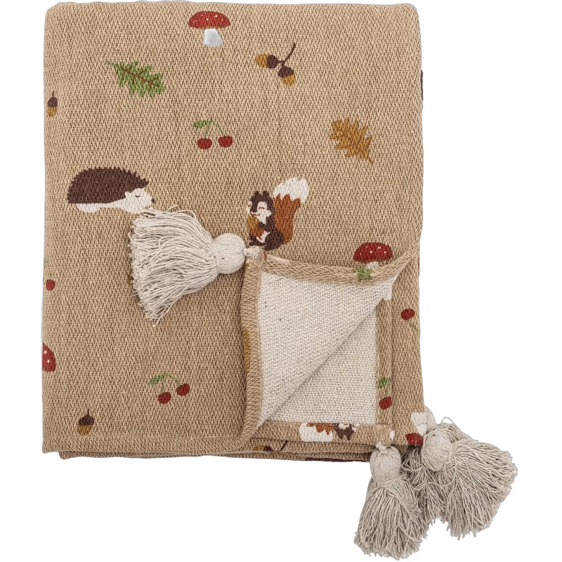 Bloomingville Fall Filt, Brun