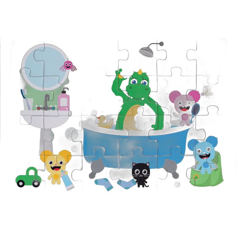 Bolibompa Rampussel Draken i Badrummet 24 Bitar