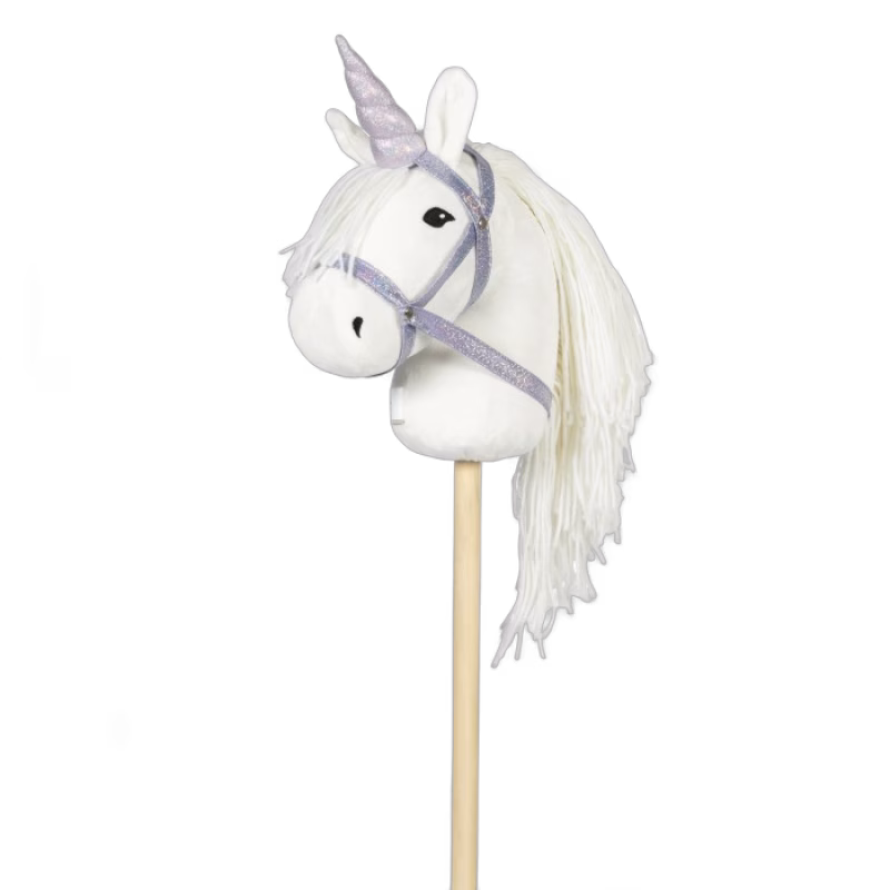 byAstrup Enhörningshorn och grimma till käpphäst (Lila)