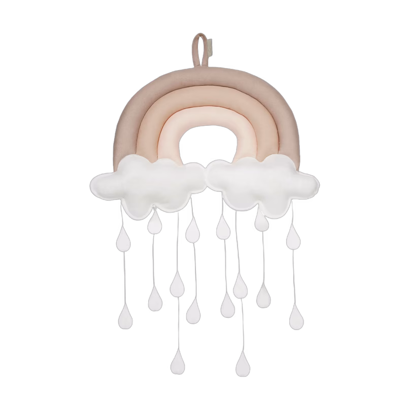 Cam Cam Sängmobil Regnbåge Almond