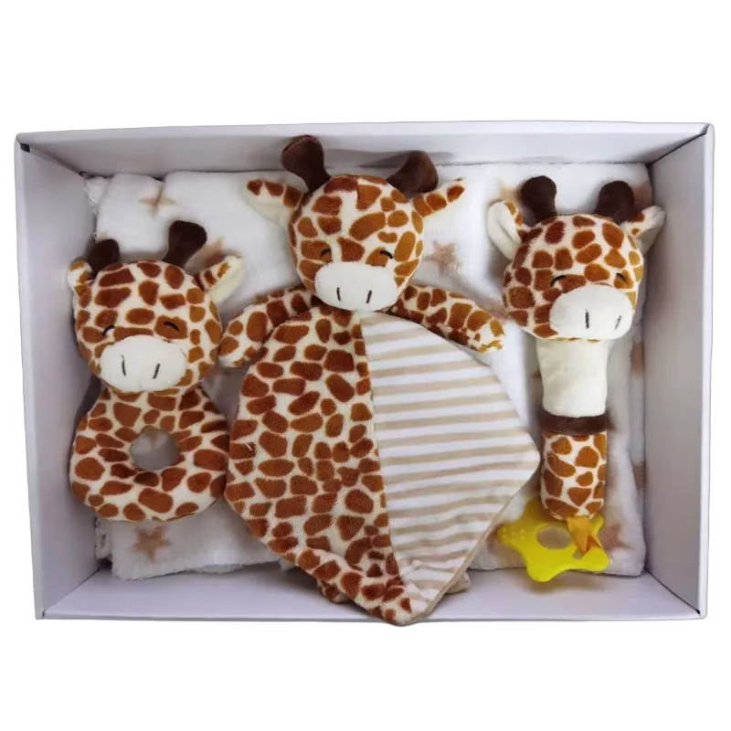 Carlobaby presentkit filt & leksaker, giraff