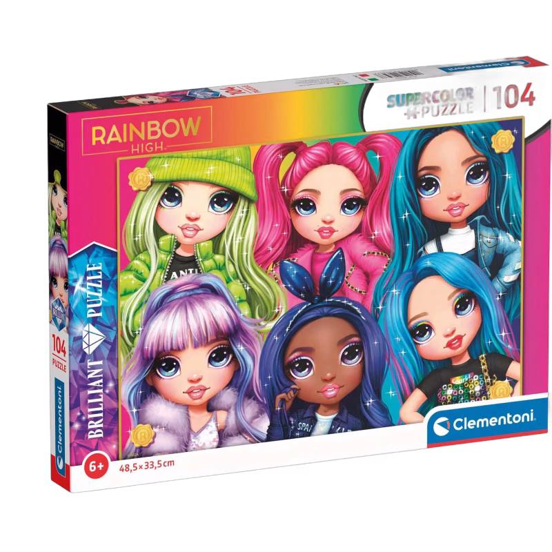 Clementoni Brilliant Rainbow Pussel 104 Bitar