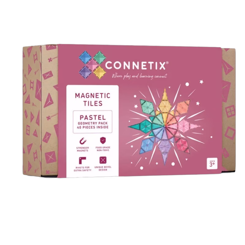 Connetix Byggsats Pastel Geometry Pack 40 Delar