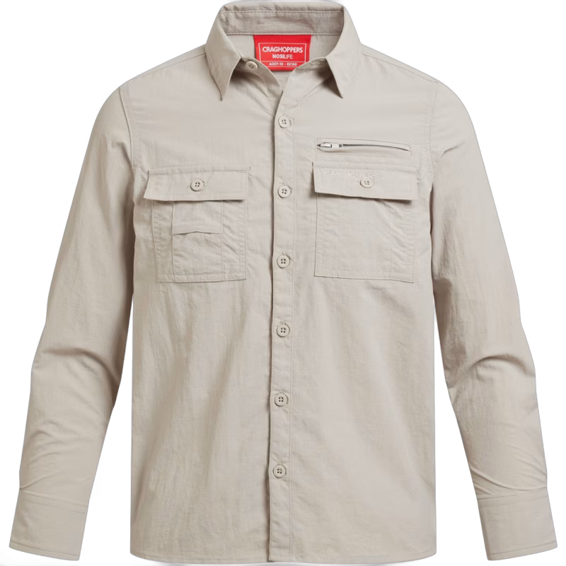 Craghoppers NosiLife Adventure  Insektsavvisande Skjorta, Parchment, 152