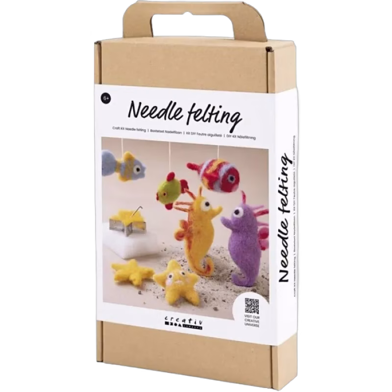 Creativ Company DIY Kit Nålfiltning Djur i vatten