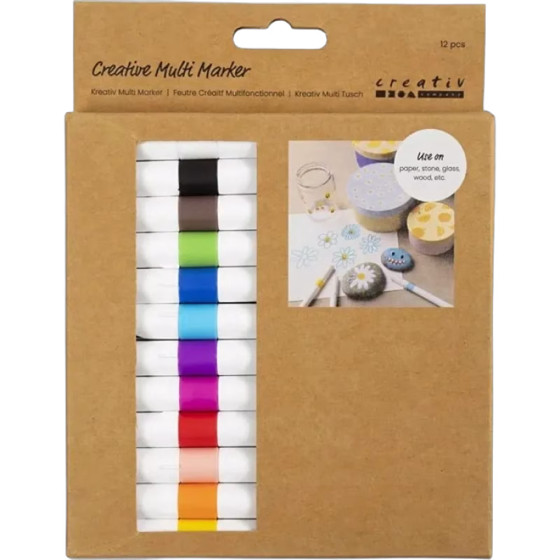 Creativ Company Kreativ Multi Tusch 12-pack