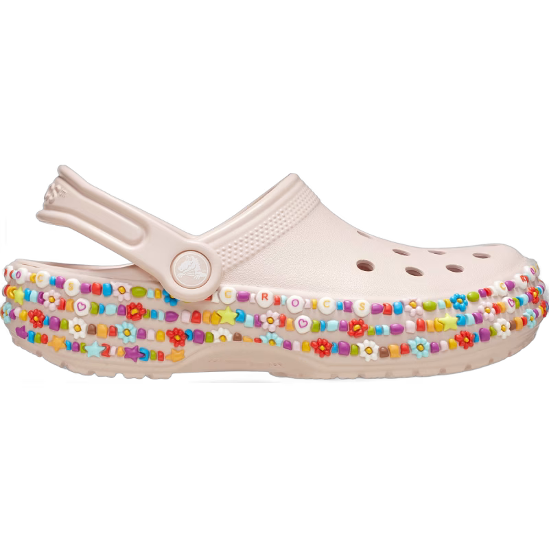 Crocs Classic Beaded Band Tofflor, Quartz, 32-33