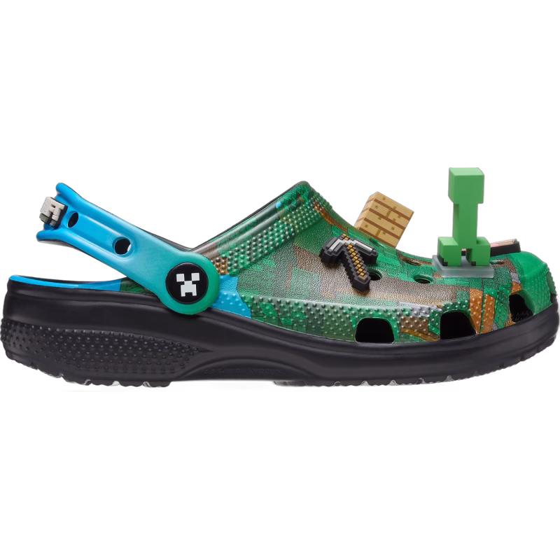 Crocs Classic Minecraft Tofflor, Multi, 32-33