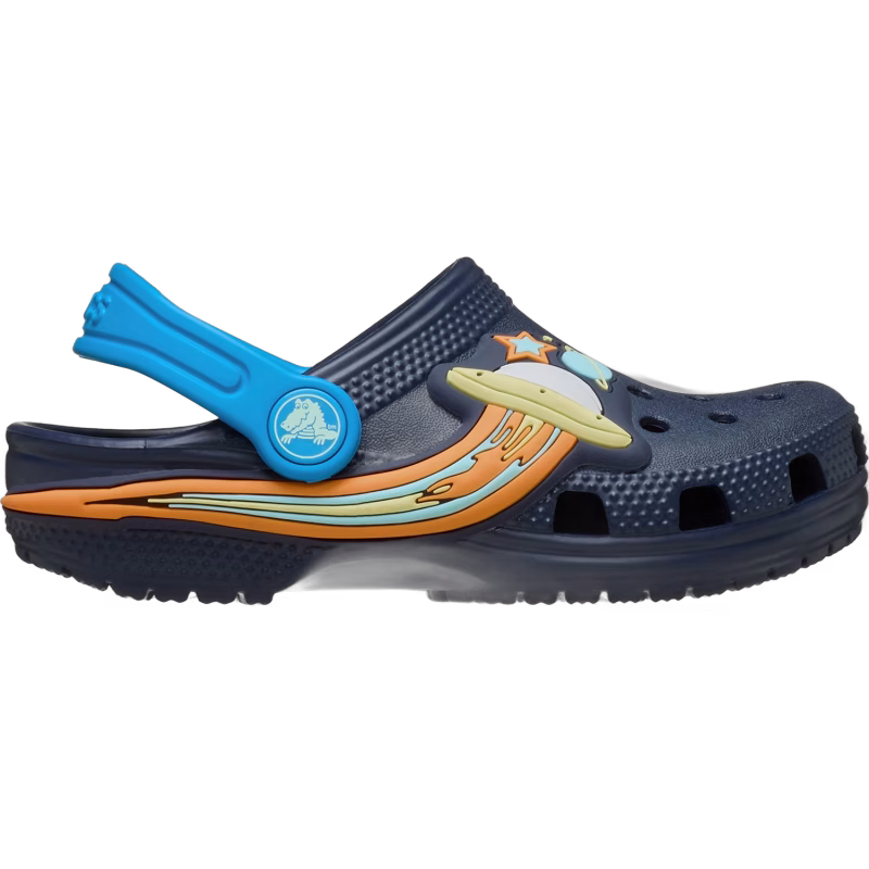 Crocs Classic UFO Lights Kids Tofflor, Navy, 24-25